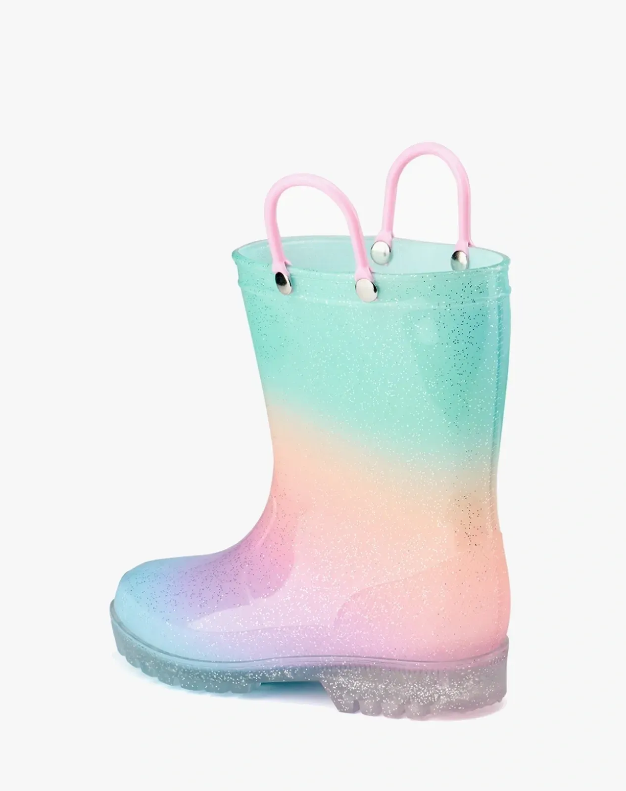 Rainbow 3 Toddler Kids' Lightweight PVC Rain Boots for XSX48KCP image 4