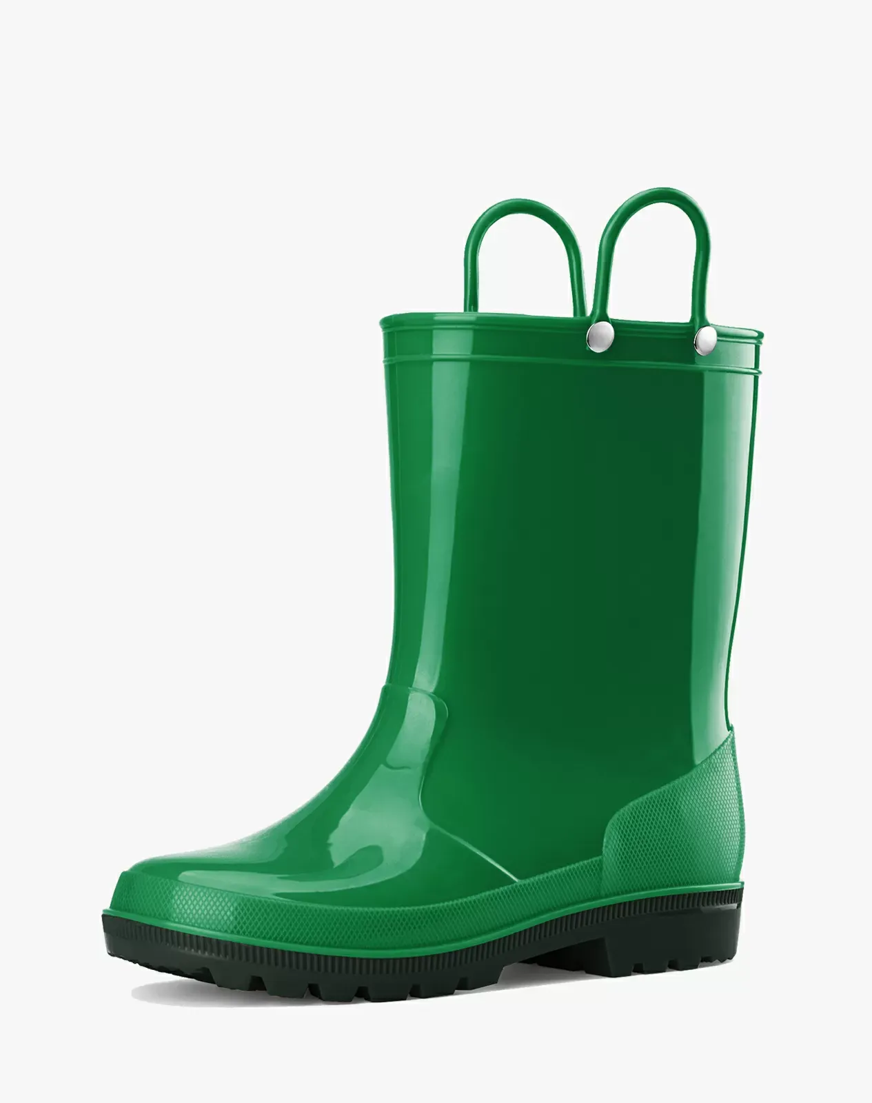 Green Toddler Kids' Lightweight PVC Rain Boots for XSX48KCP image 2