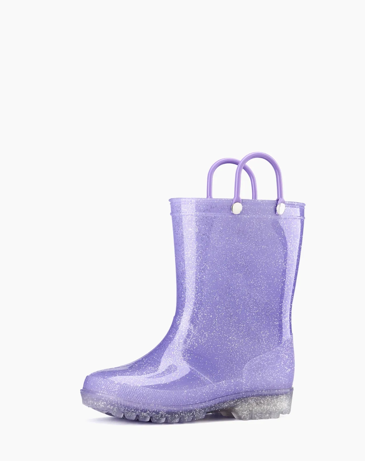 Purple 1 Toddler Kids Lightweight PVC Rain Boots for XSX48KCP image 2