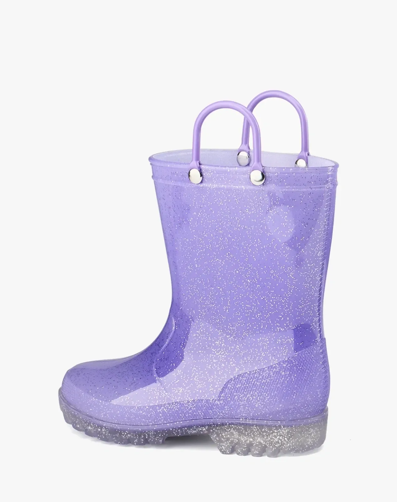 Purple 1 Toddler Kids' Lightweight PVC Rain Boots for XSX48KCP image 4