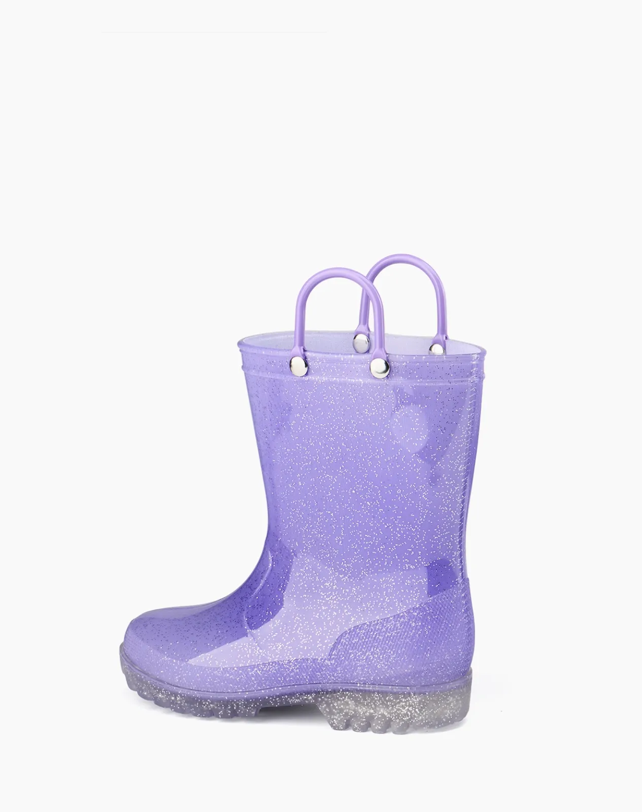 Purple 1 Toddler Kids Lightweight PVC Rain Boots for XSX48KCP image 5