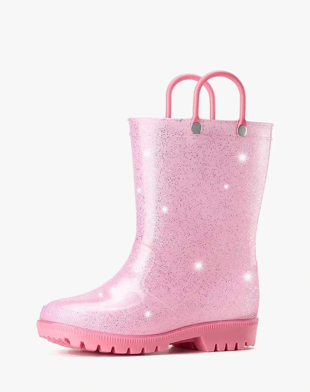 Pink 1 Toddler Kids' Lightweight PVC Rain Boots for XSX48KCP image 2