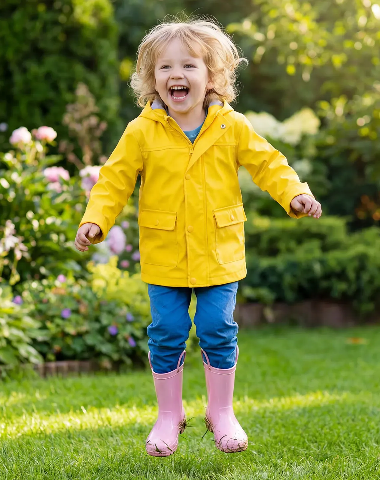 Purple Toddler Kids' Lightweight PVC Rain Boots for XSX48KCP image 6