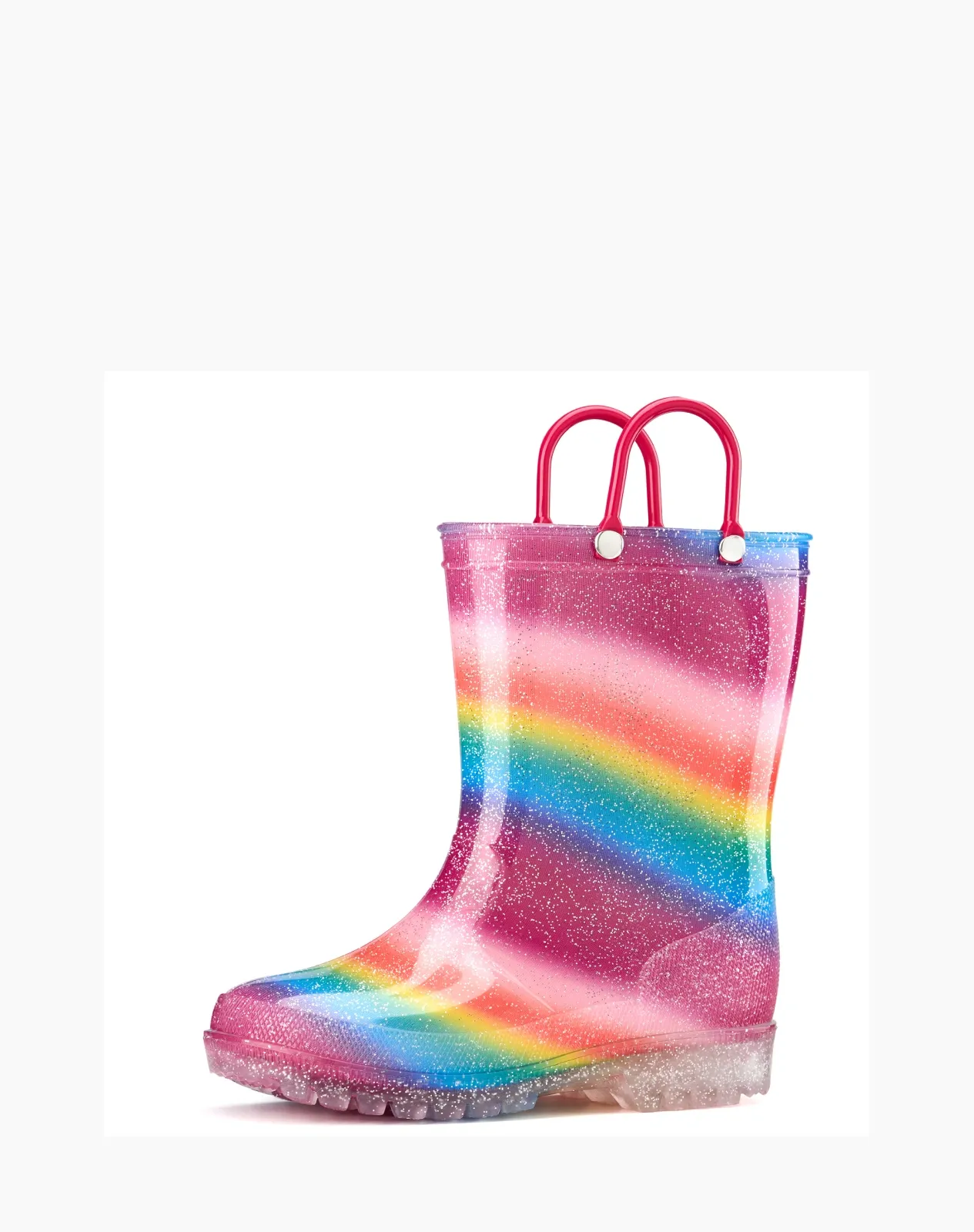 Rainbow 2 Toddler Kids Lightweight PVC Rain Boots for XSX48KCP image 2