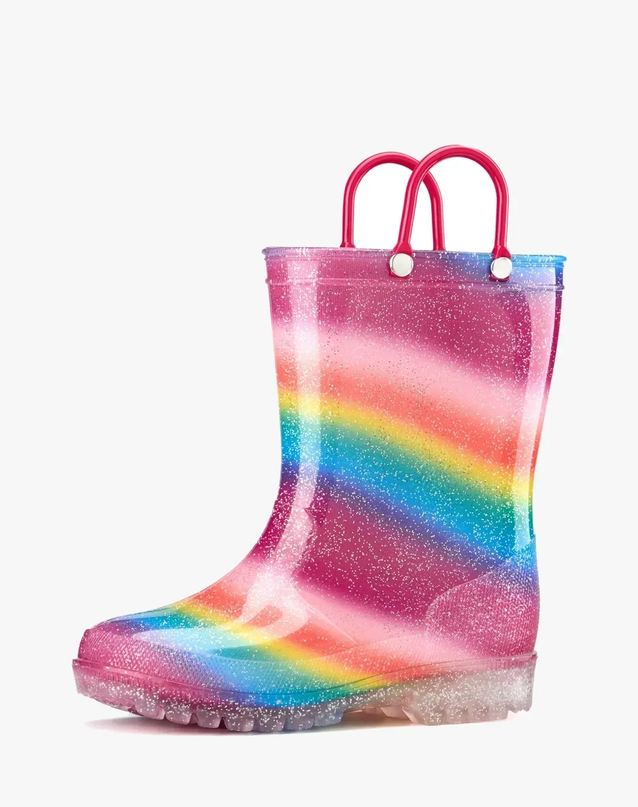 Rainbow 2 Toddler Kids' Lightweight PVC Rain Boots for XSX48KCP image 2