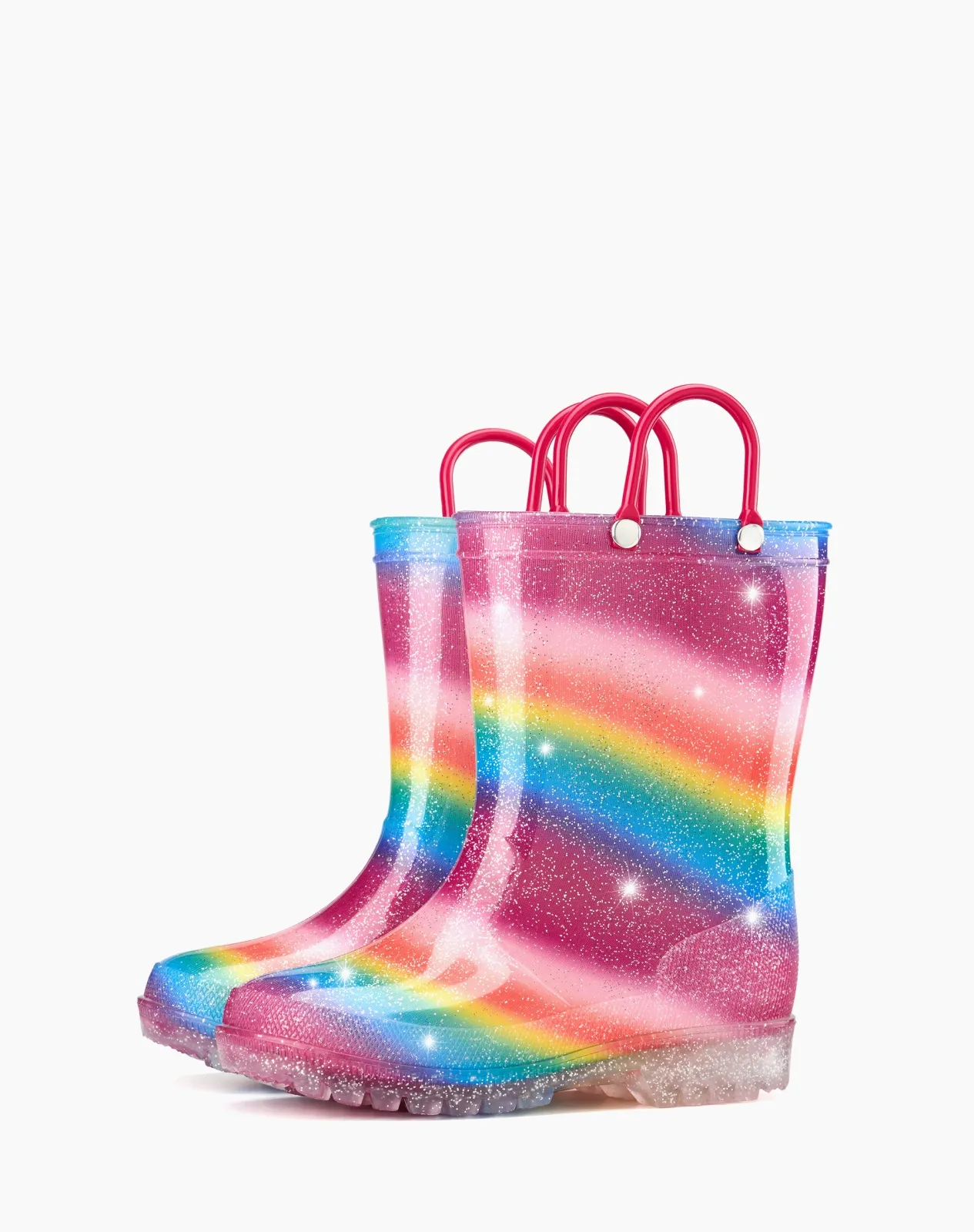 Rainbow 2 Toddler Kids Lightweight PVC Rain Boots for XSX48KCP image 3