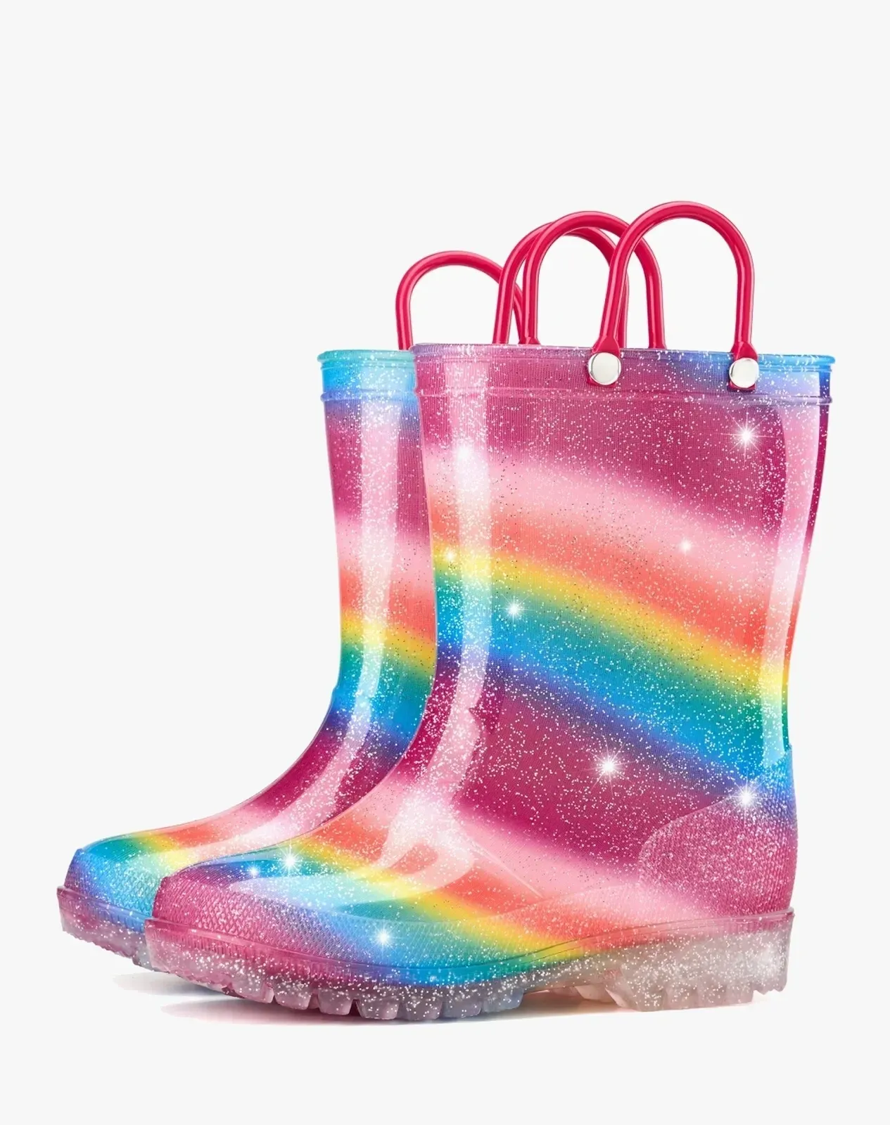 Rainbow 2 Toddler Kids' Lightweight PVC Rain Boots for XSX48KCP image 5