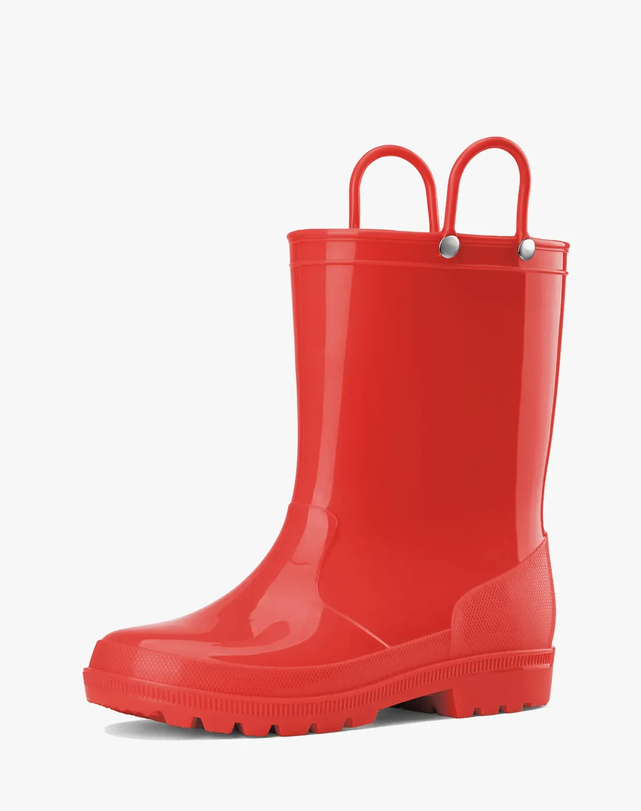 Red Toddler Kids' Lightweight PVC Rain Boots for XSX48KCP image 2