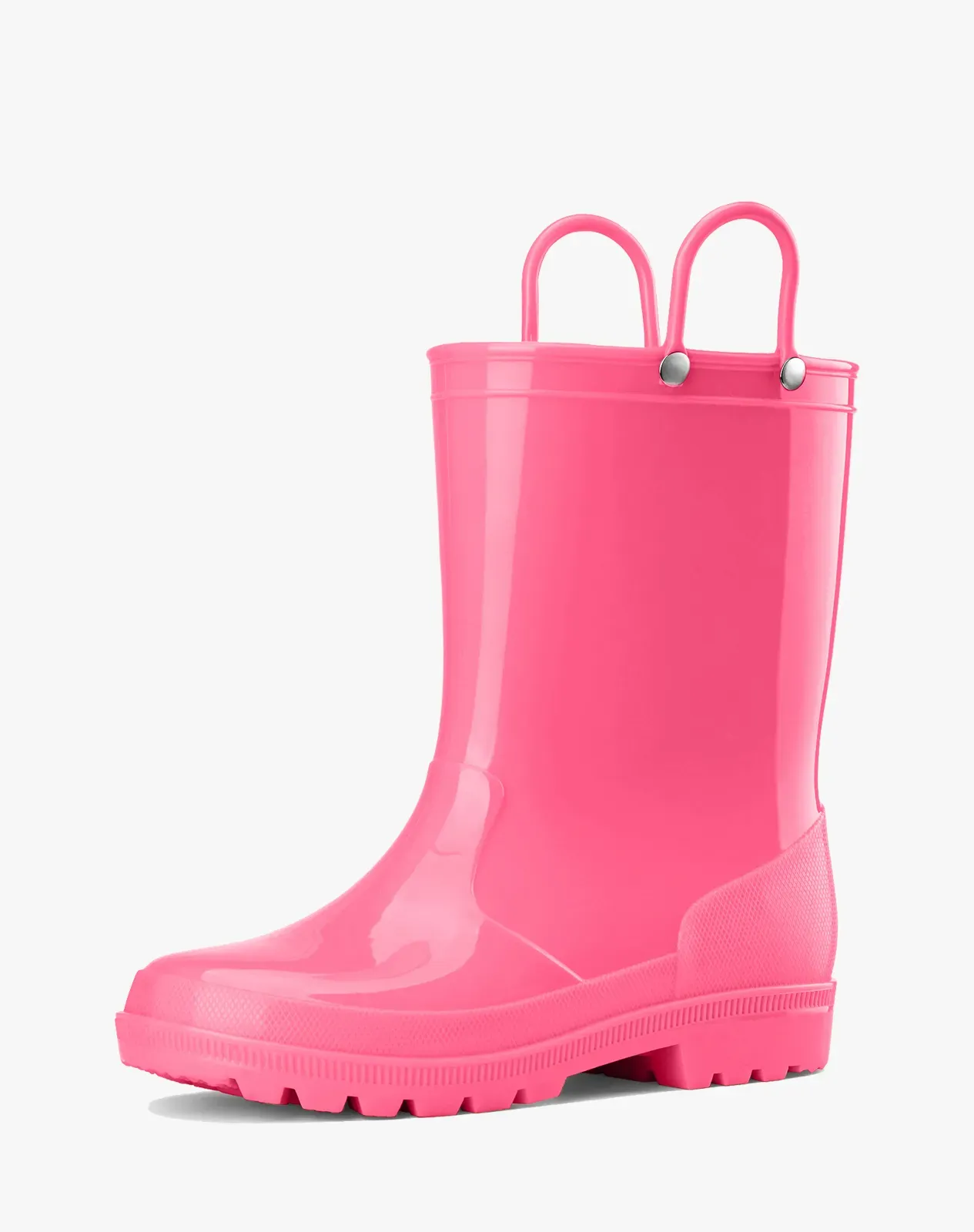 Pink Toddler Kids' Lightweight PVC Rain Boots for XSX48KCP image 2