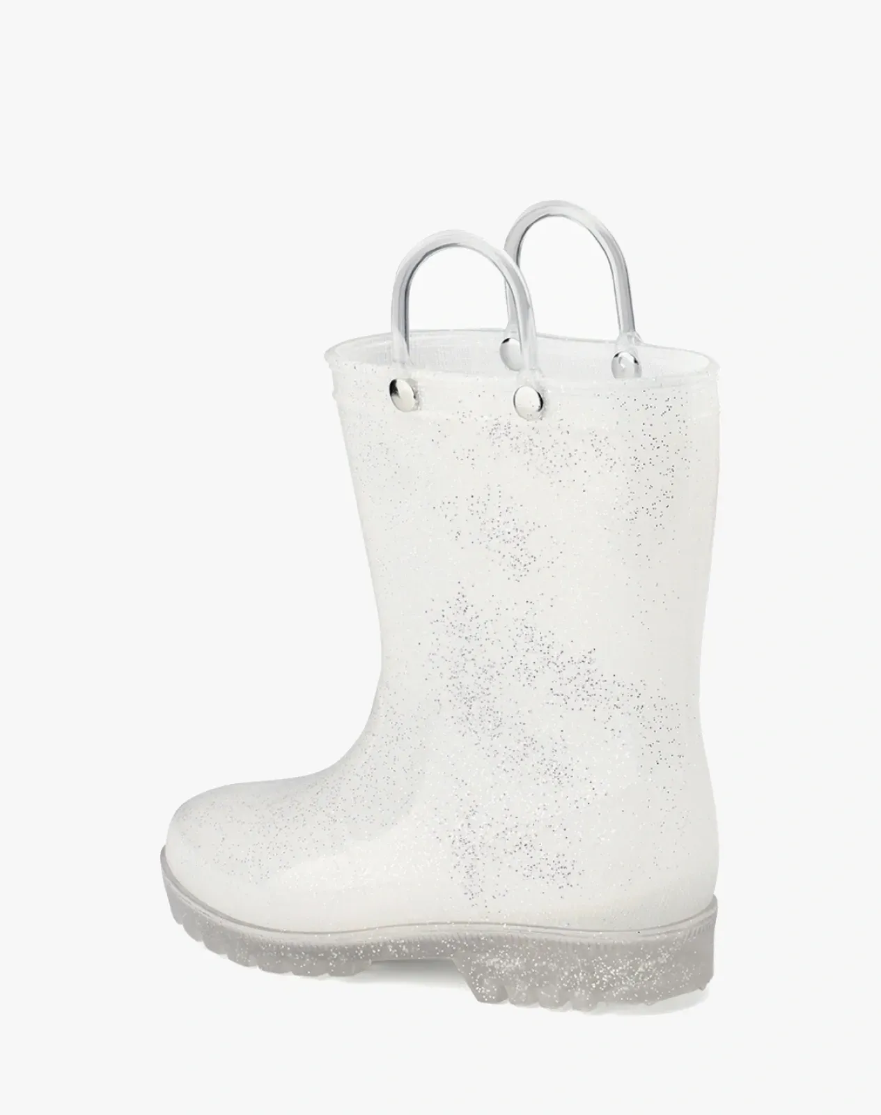 White Toddler Kids' Lightweight PVC Rain Boots for XSX48KCP image 4