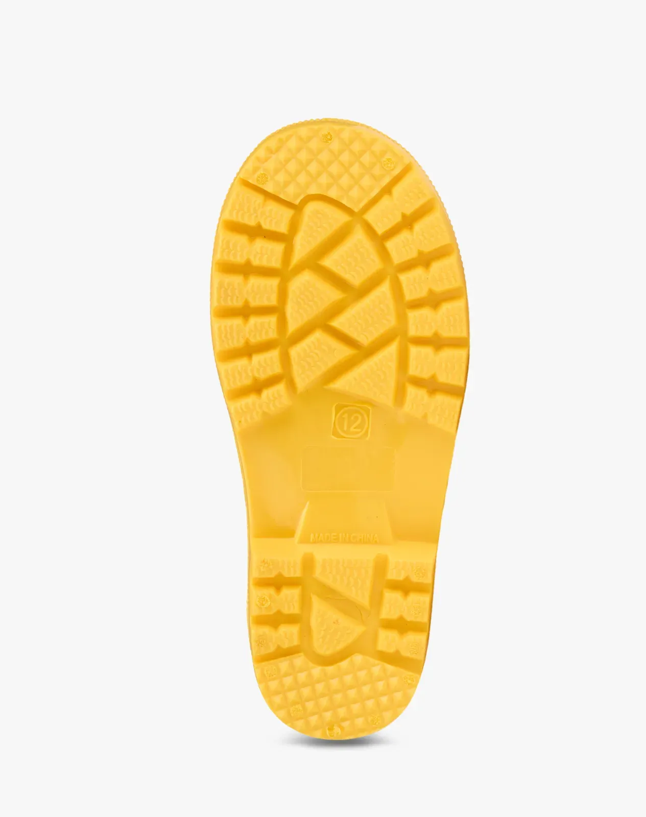 Yellow Toddler Kids' Lightweight PVC Rain Boots for XSX48KCP image 3