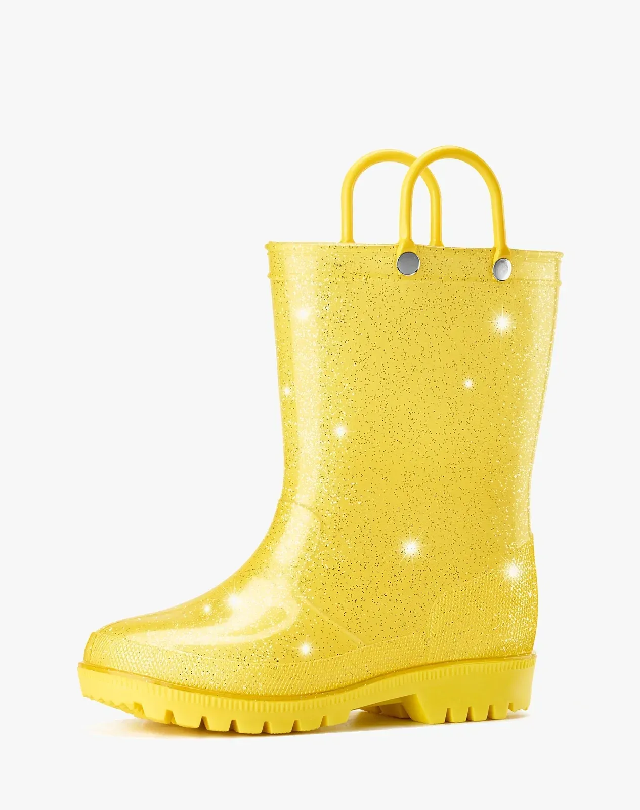 Yellow 1 Toddler Kids' Lightweight PVC Rain Boots for XSX48KCP image 2