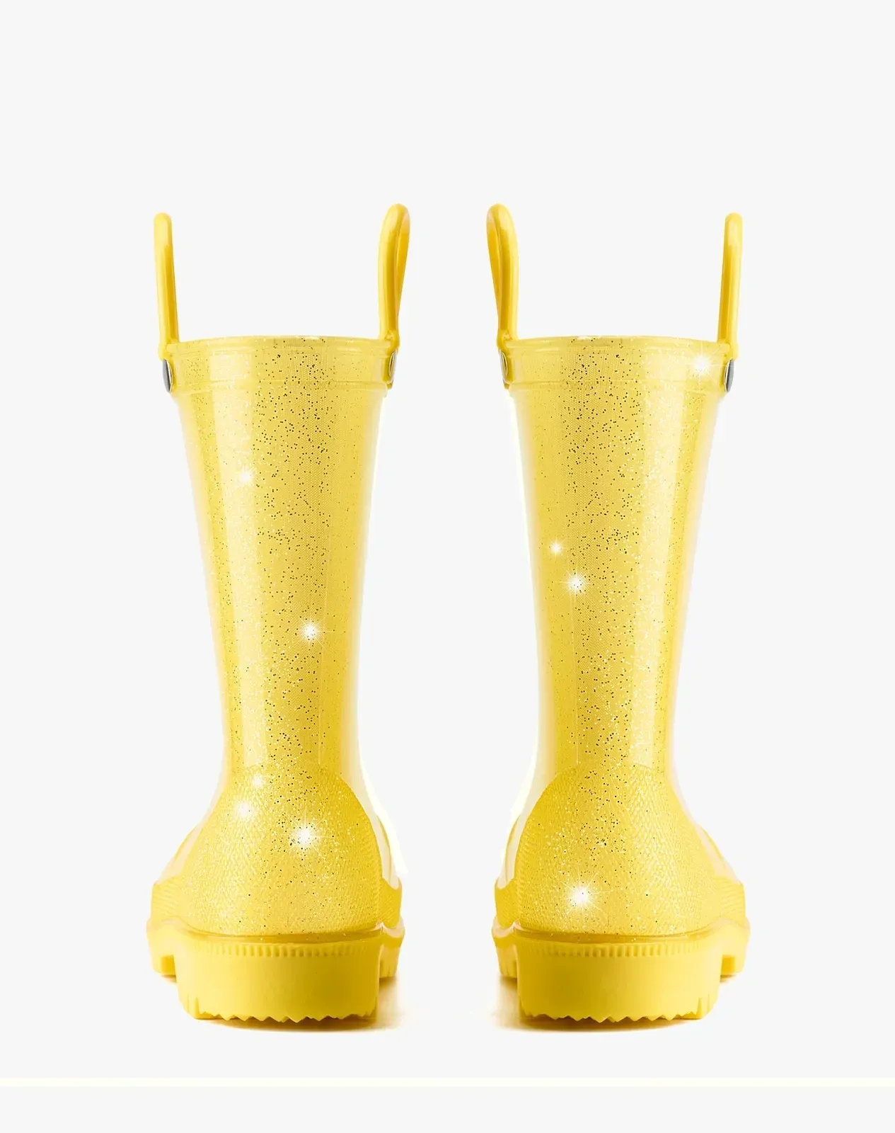 Yellow 1 Toddler Kids' Lightweight PVC Rain Boots for XSX48KCP image 4
