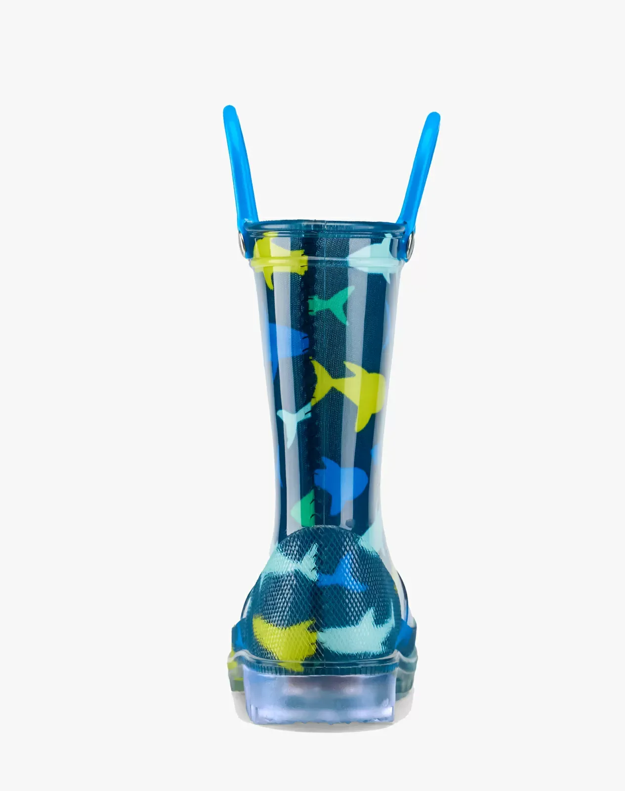 Blue Kids' Galactic Glow Light-Up Rain Boots for XSX49KCP image 4