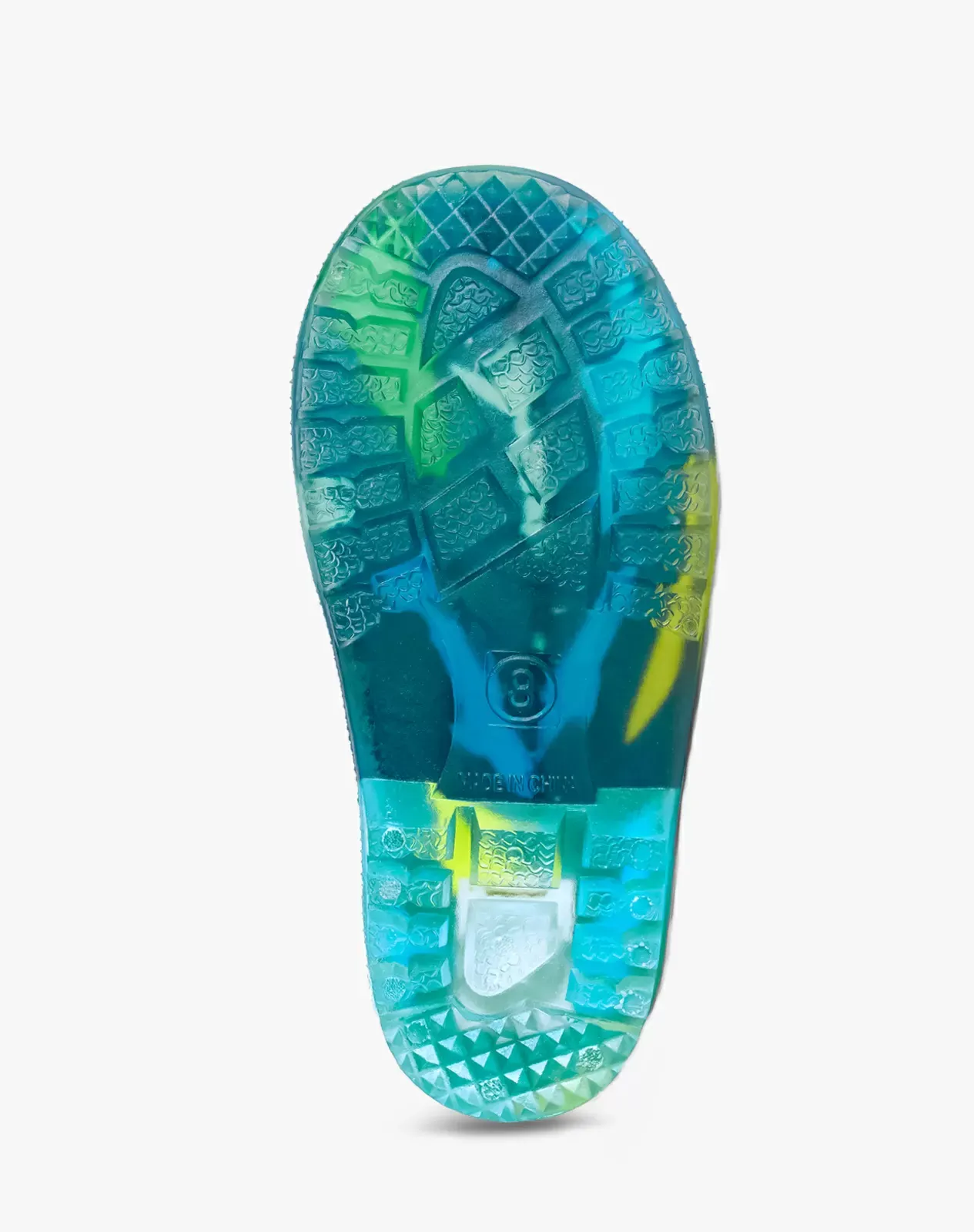 Green Kids' Galactic Glow Light-Up Rain Boots for XSX49KCP image 3