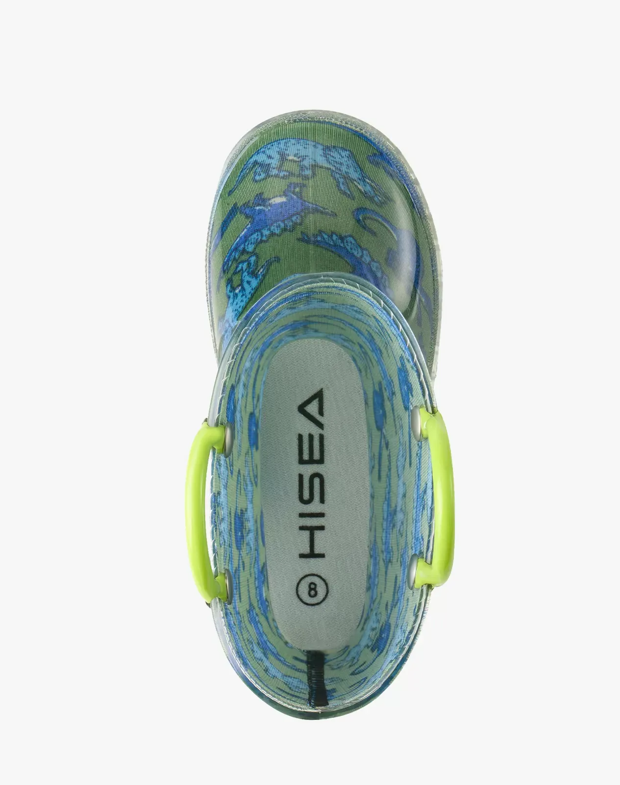 Green Kids' Galactic Glow Light-Up Rain Boots for XSX49KCP image 5