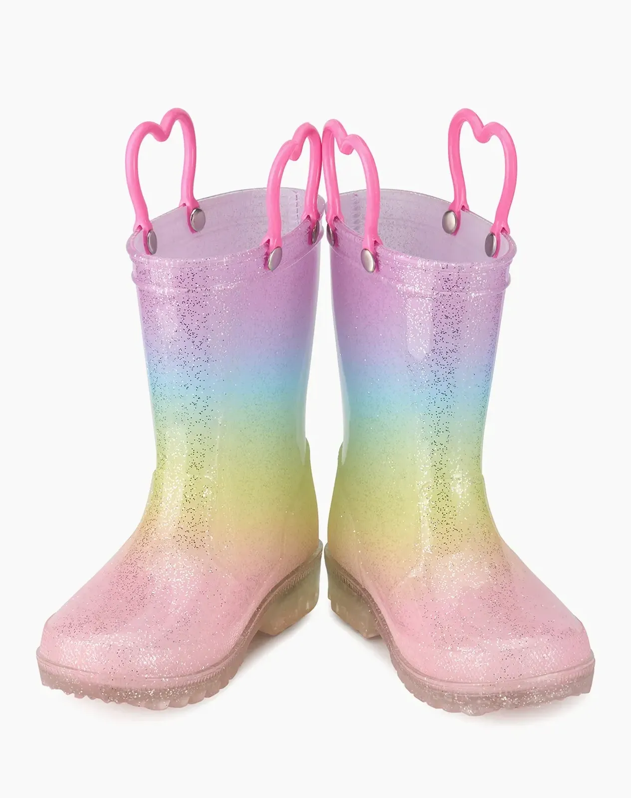 Rainbow Kids' Galactic Glow Light-Up Rain Boots for XSX49KCP image 4