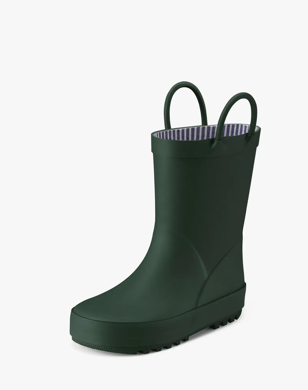 Green Kids' U-handle Rubber Rain Boots for XSX50KCP image 2