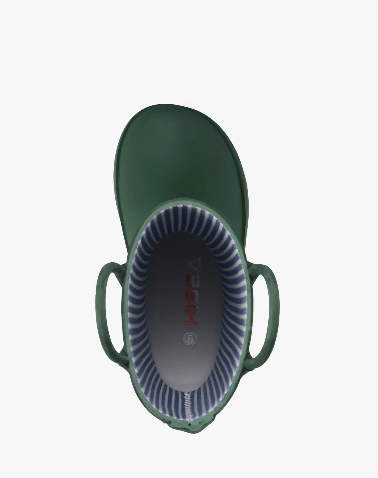 Green Kids' U-handle Rubber Rain Boots for XSX50KCP image 5
