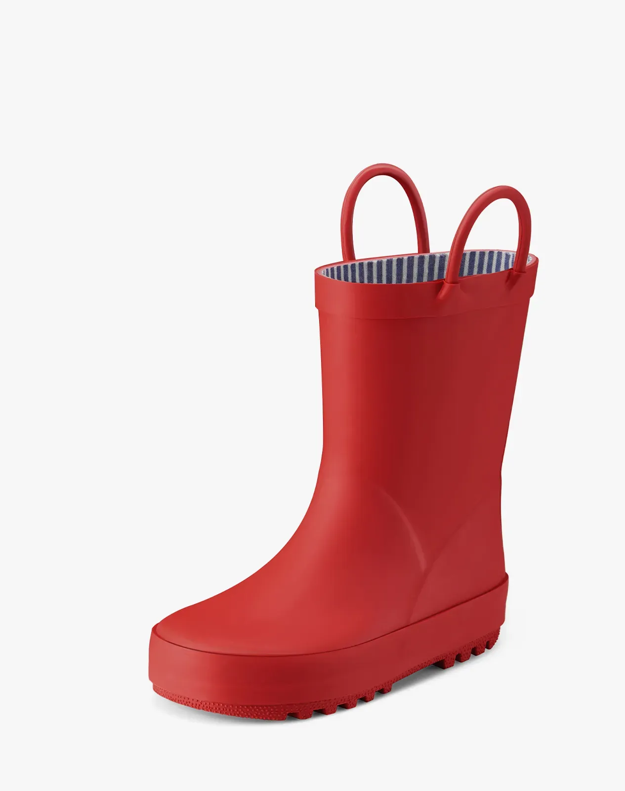 Red Kids' U-handle Rubber Rain Boots for XSX50KCP image 2