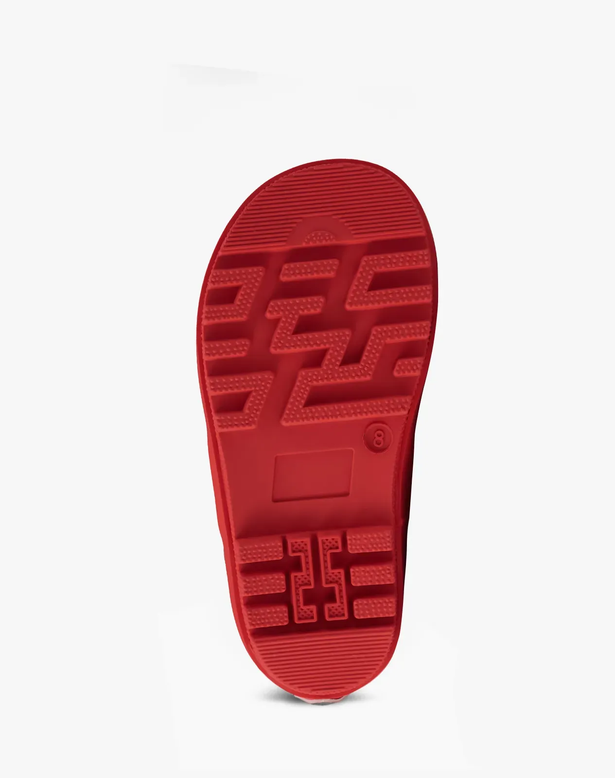 Red Kids' U-handle Rubber Rain Boots for XSX50KCP image 3