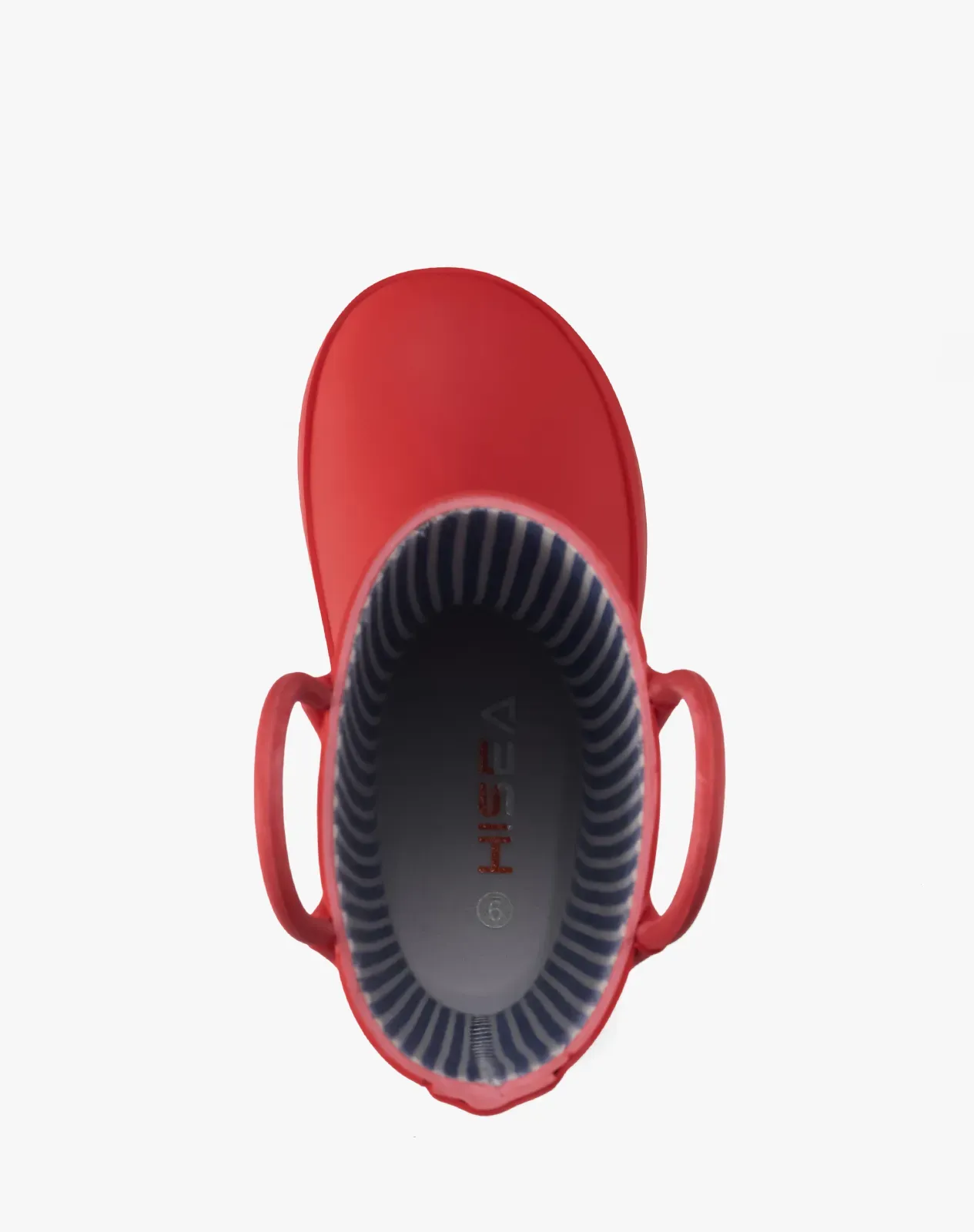 Red Kids' U-handle Rubber Rain Boots for XSX50KCP image 5