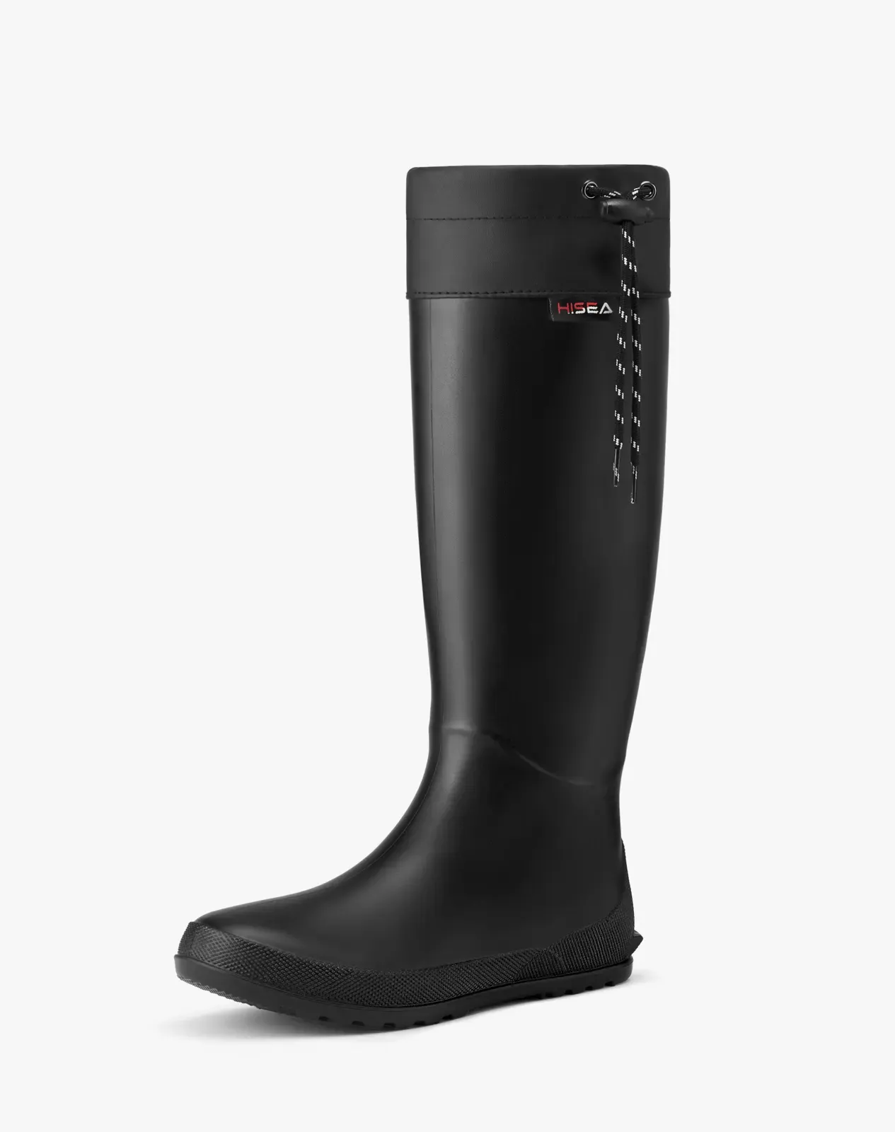 Black Women's Foldable PVC Rain Boots for XSX54WCP image 2