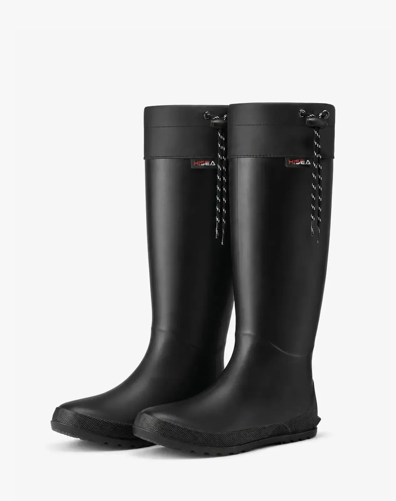 Black Women's Foldable PVC Rain Boots for XSX54WCP image 5