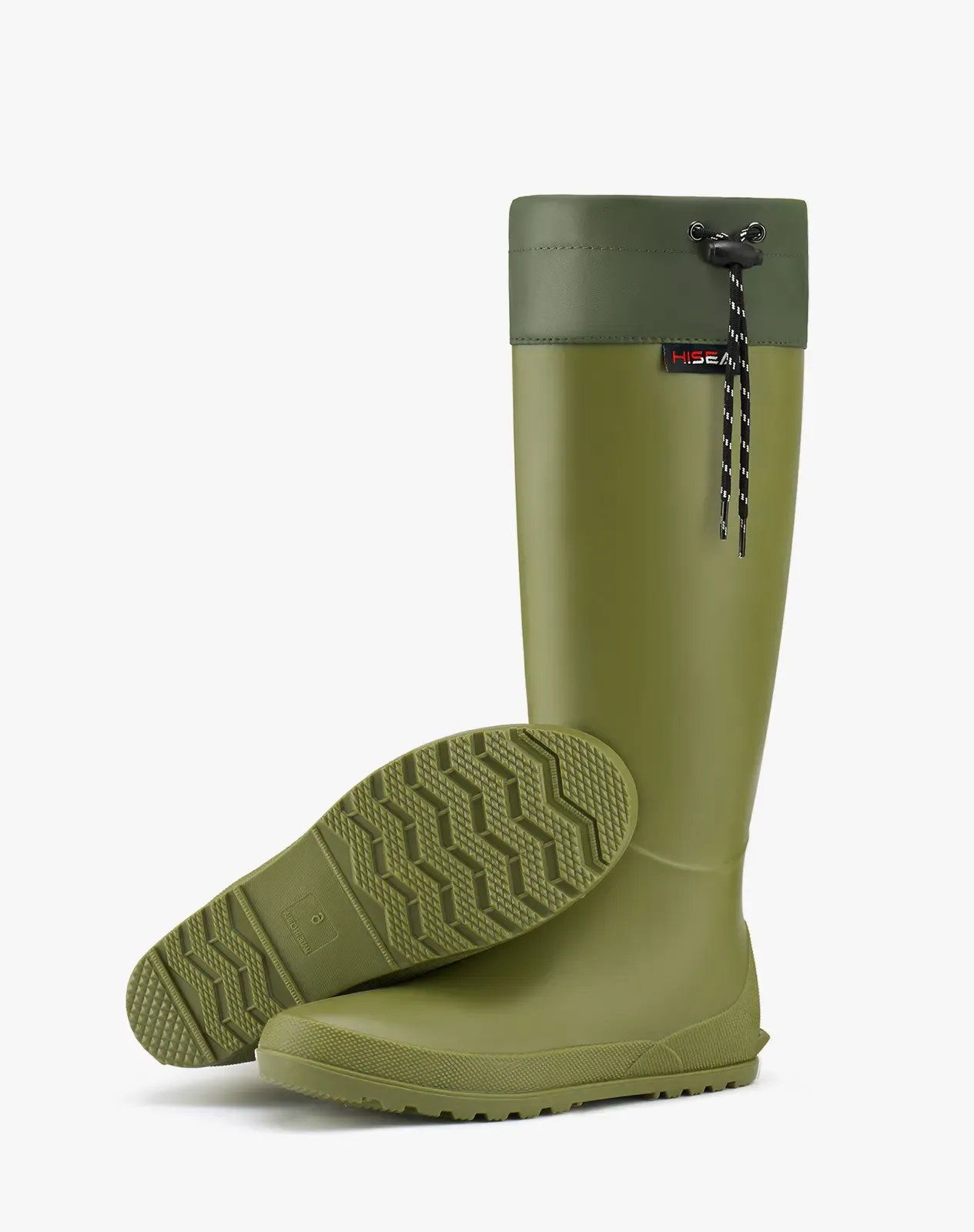 Green Women's Foldable PVC Rain Boots for XSX54WCP image 3