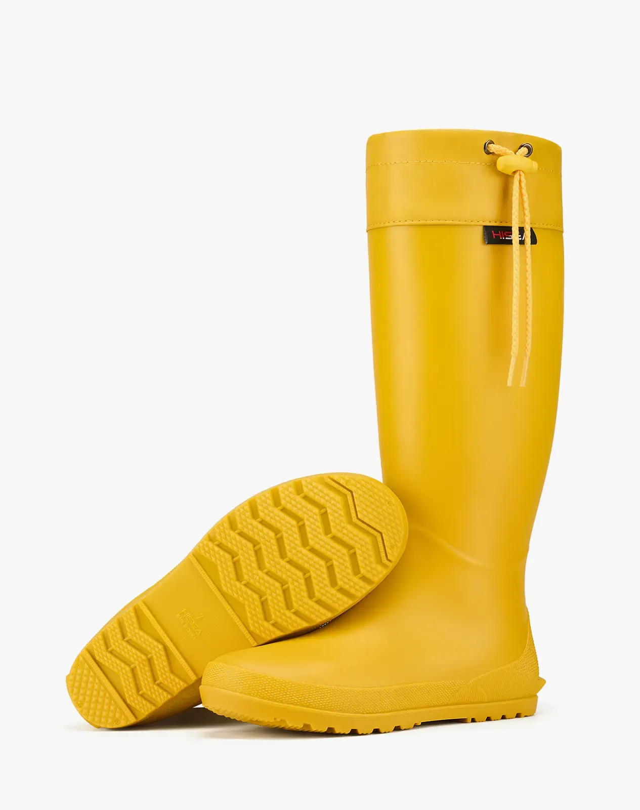 Yellow Women's Foldable PVC Rain Boots for XSX54WCP image 2