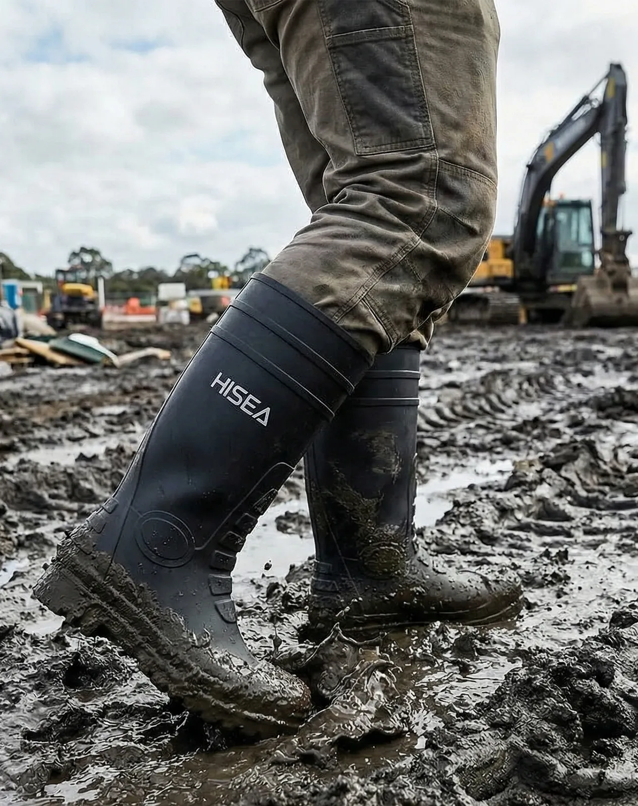 Men's Full-Height PVC Rain Boots for XSX59CP image 6