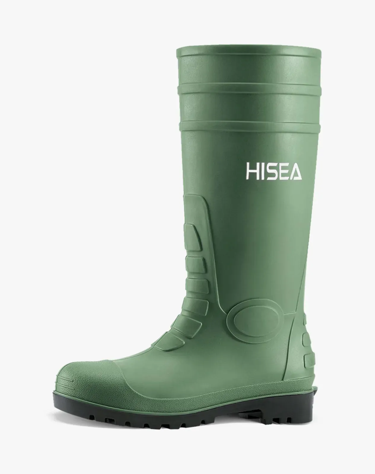 Green Men's Full-Height PVC Rain Boots for XSX59CP image 1