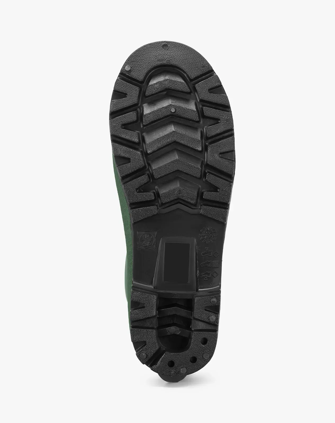 Green Men's Full-Height PVC Rain Boots for XSX59CP image 3