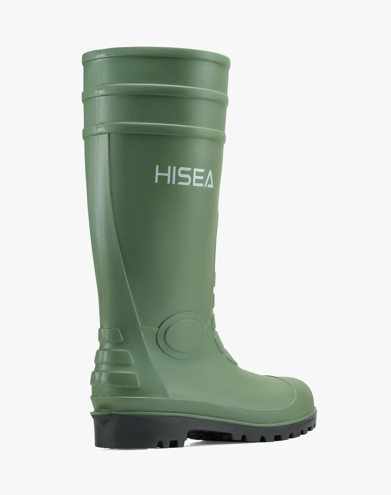 Green Men's Full-Height PVC Rain Boots for XSX59CP image 5