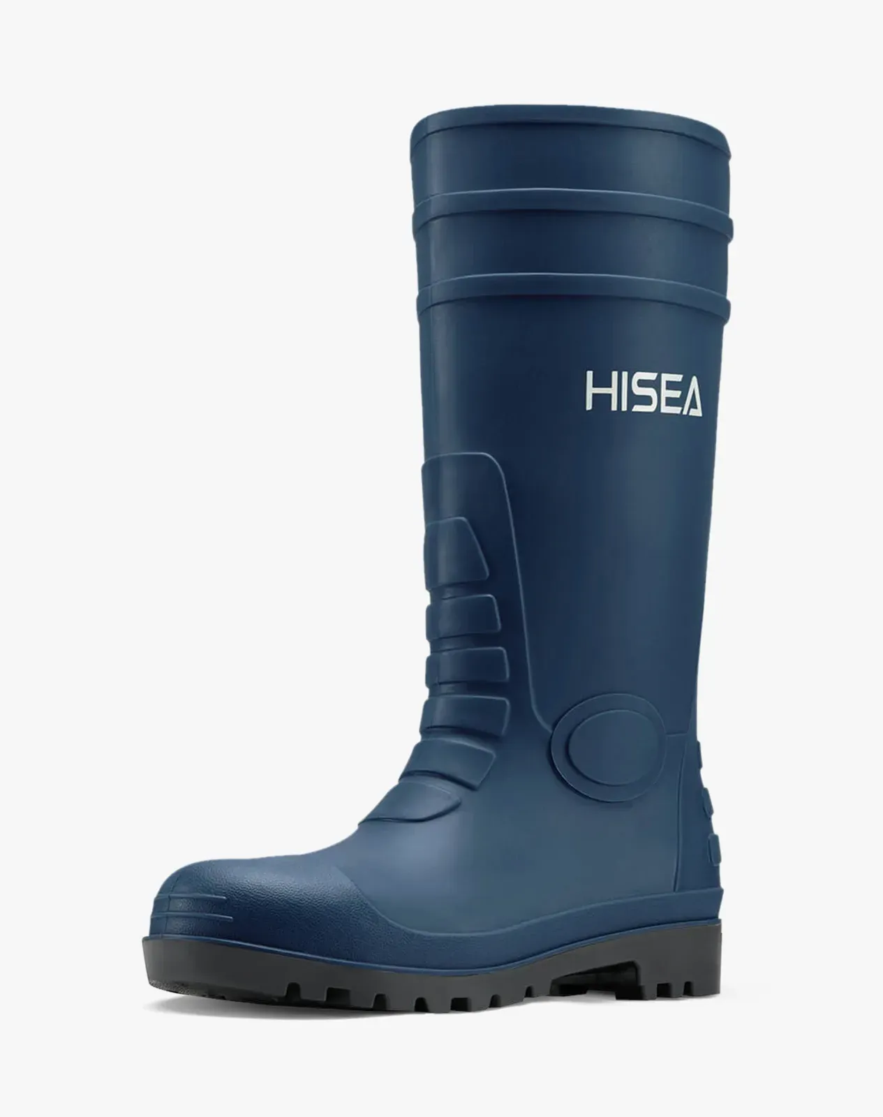 Blue Men's Full-Height PVC Rain Boots for XSX59CP image 2