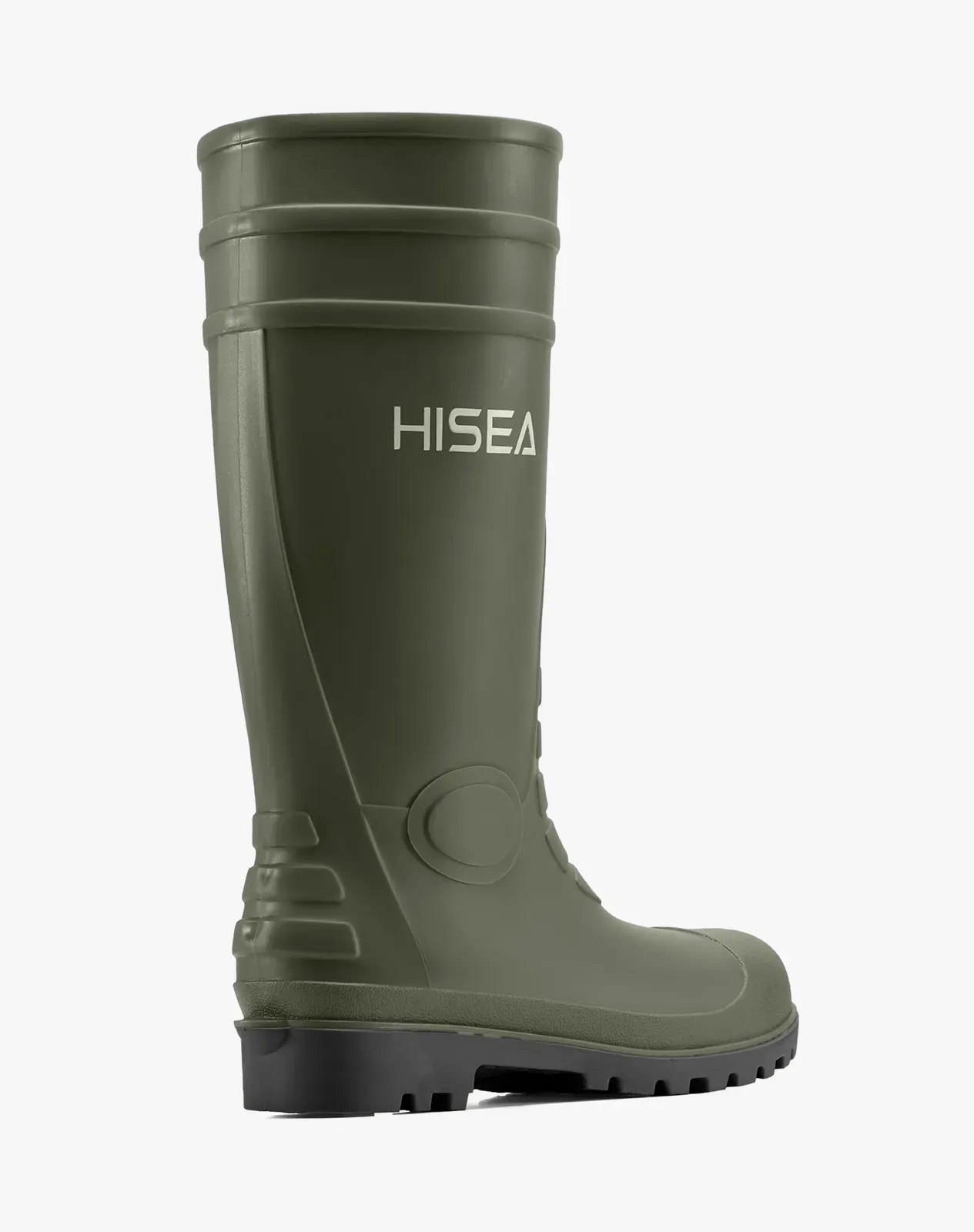 Khaki Men's Full-Height PVC Rain Boots for XSX59CP image 5