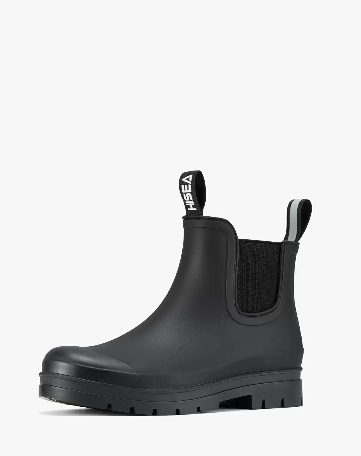 Black Women's Chelsea Matte Rain Boots HISEA