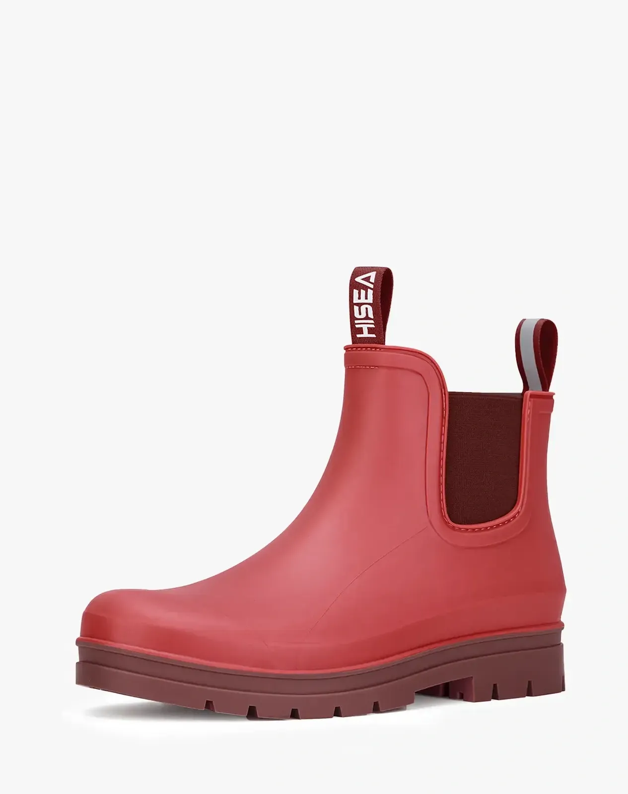 Red 1 Women's Chelsea Matte Rain Boots for XSX61WCP image 2