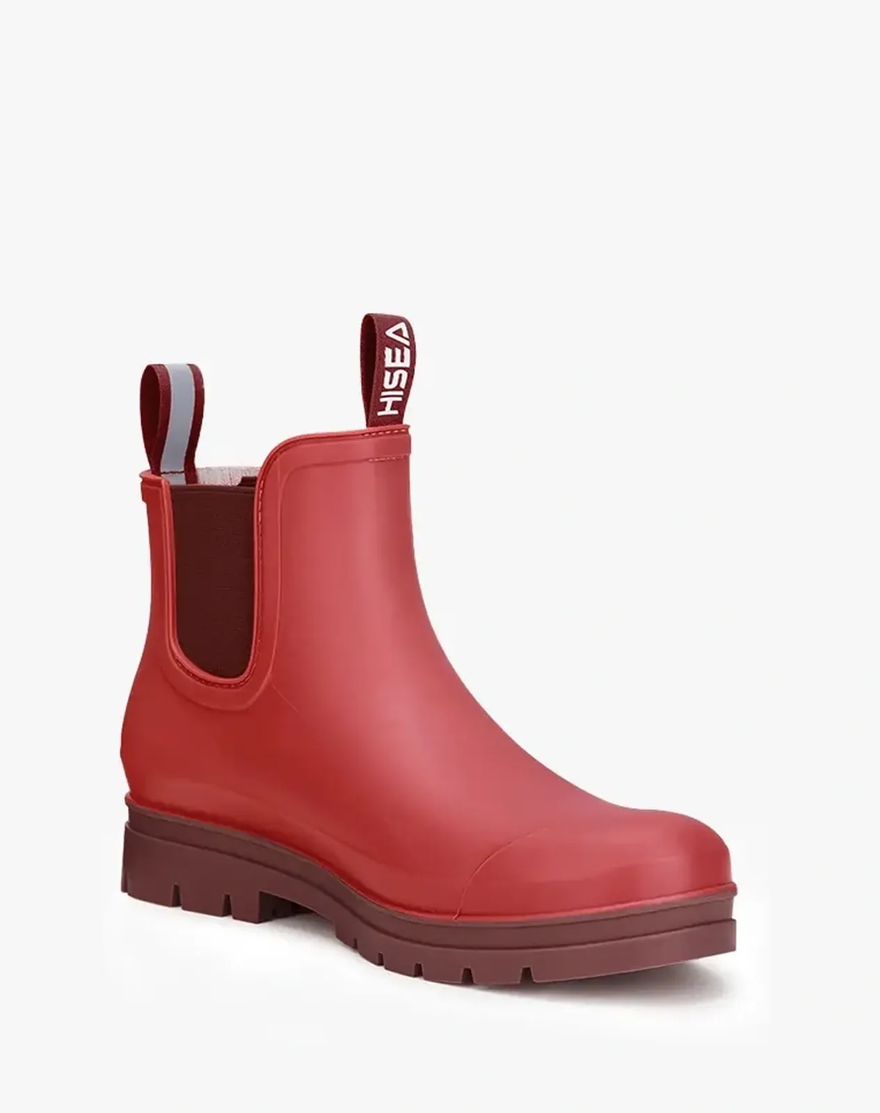 Red 1 Women's Chelsea Matte Rain Boots for XSX61WCP image 4