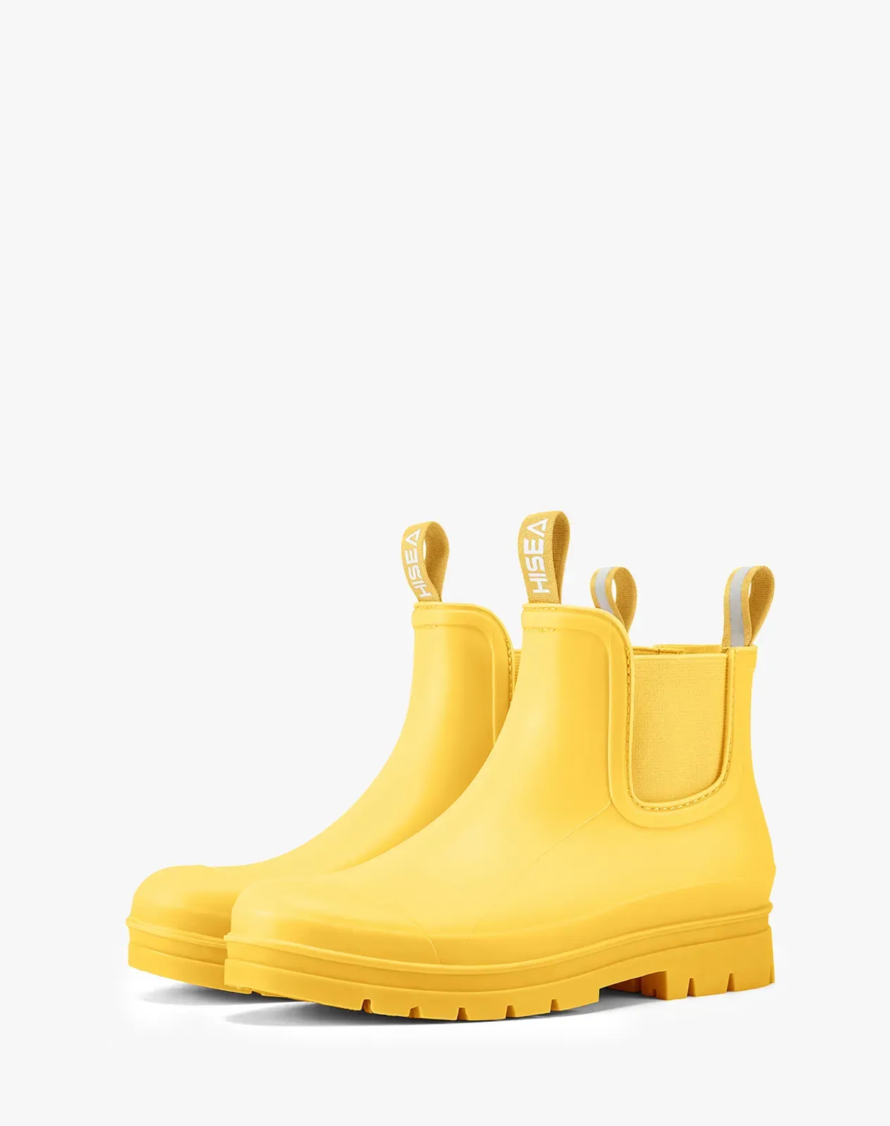 Yellow 1 Women's Chelsea Matte Rain Boots for XSX61WCP image 3