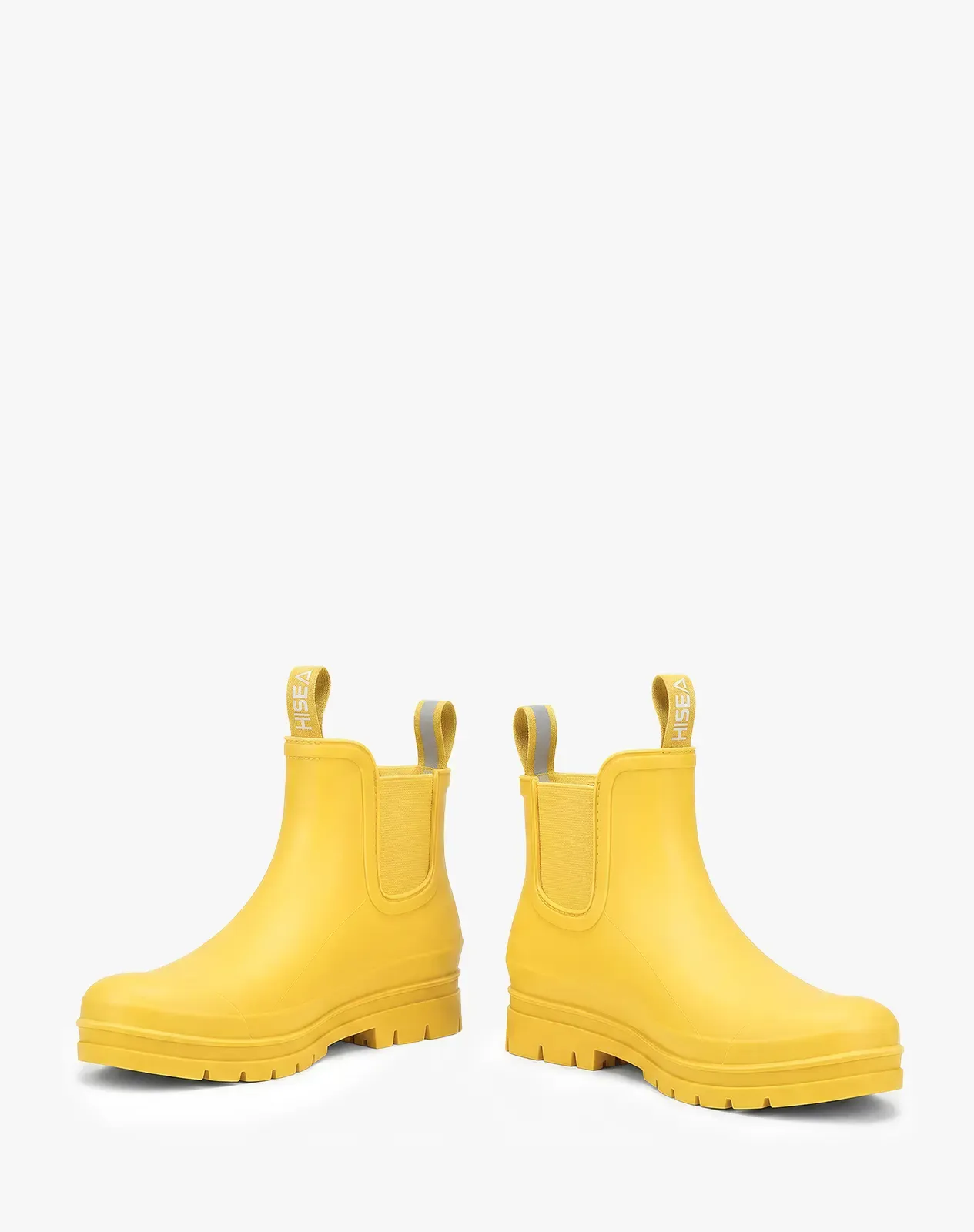 Yellow 1 Women's Chelsea Matte Rain Boots for XSX61WCP image 4