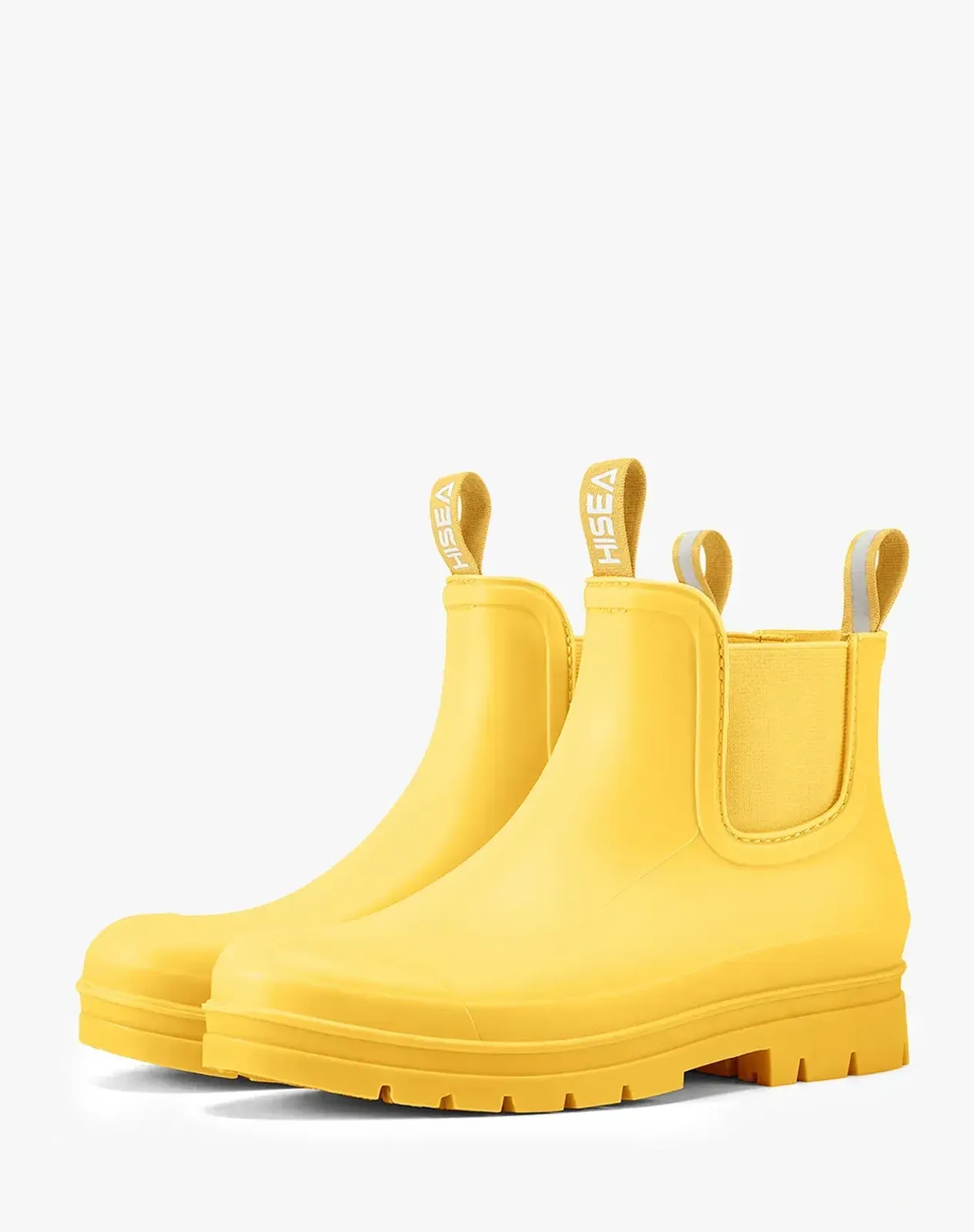 Yellow 1 Women's Chelsea Matte Rain Boots for XSX61WCP image 5