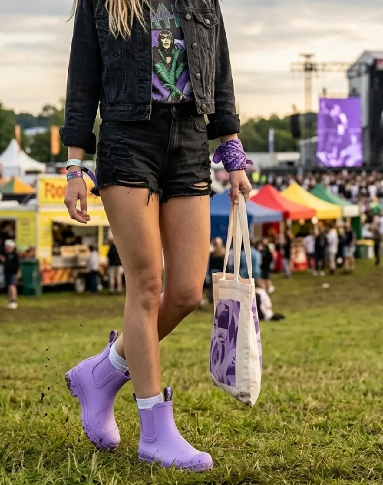 Purple Women's Chelsea Matte Rain Boots for XSX61WCP image 6