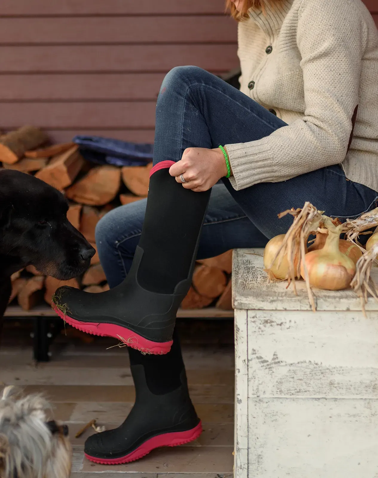 Pink Women's Versatile Neoprene Rain Boots for XSX63WCP image 6