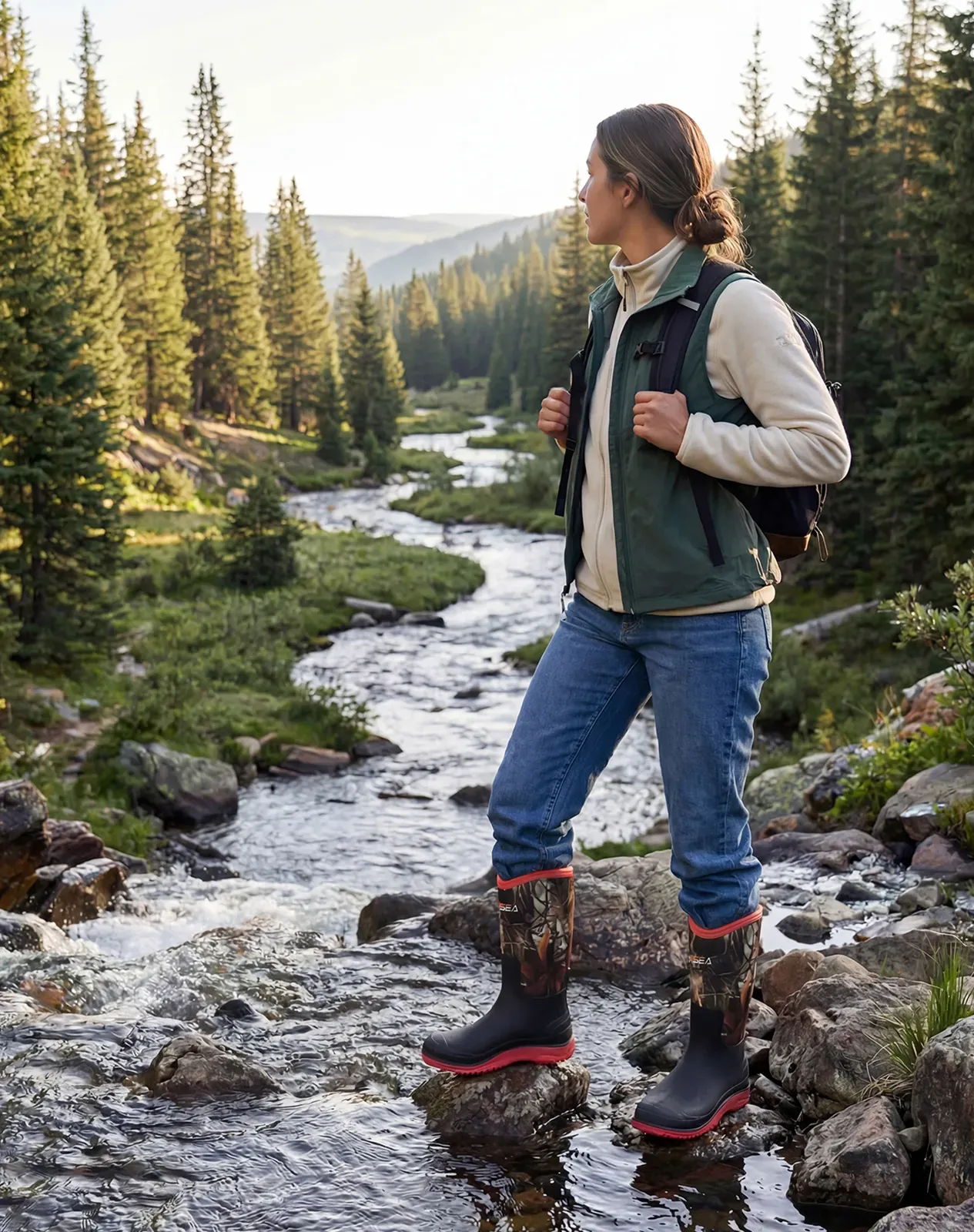 Women's Versatile Neoprene Rain Boots for XSX63WCP image 6