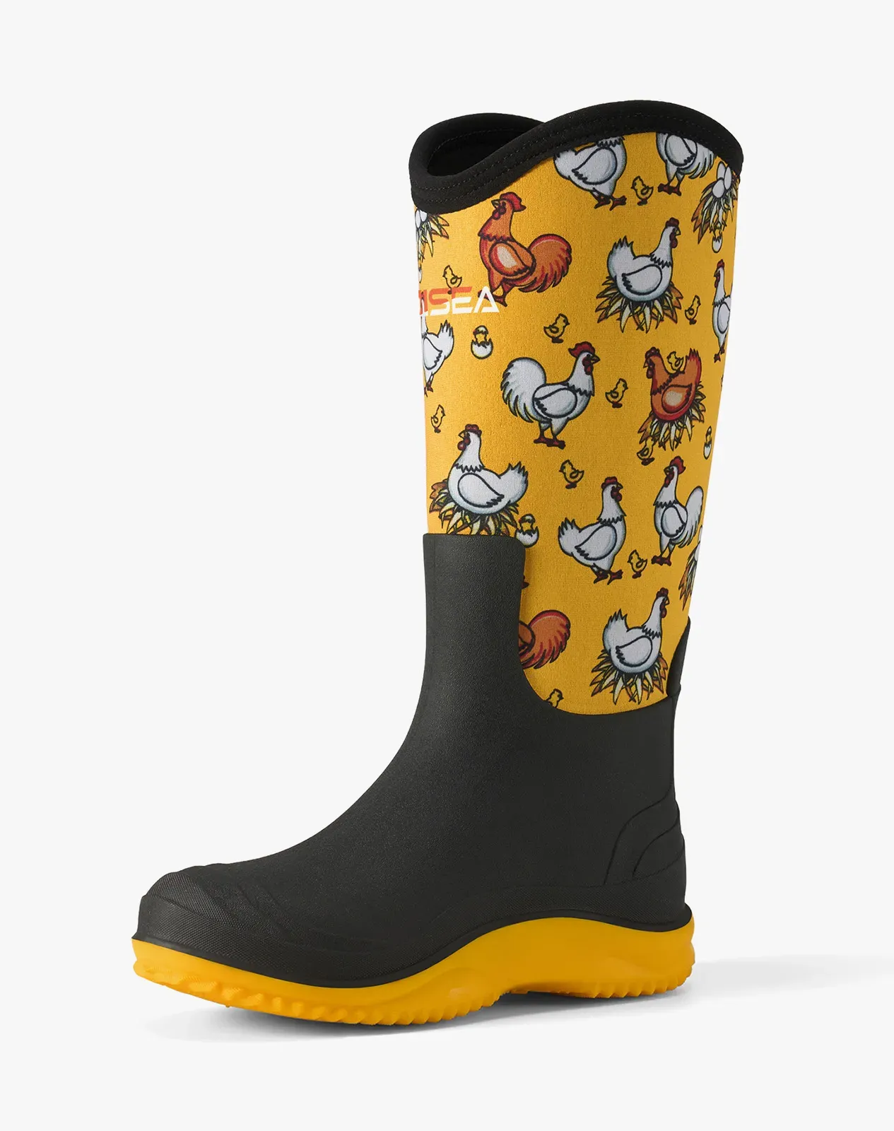 Yellow Women's Versatile Neoprene Rain Boots for XSX63WCP image 2