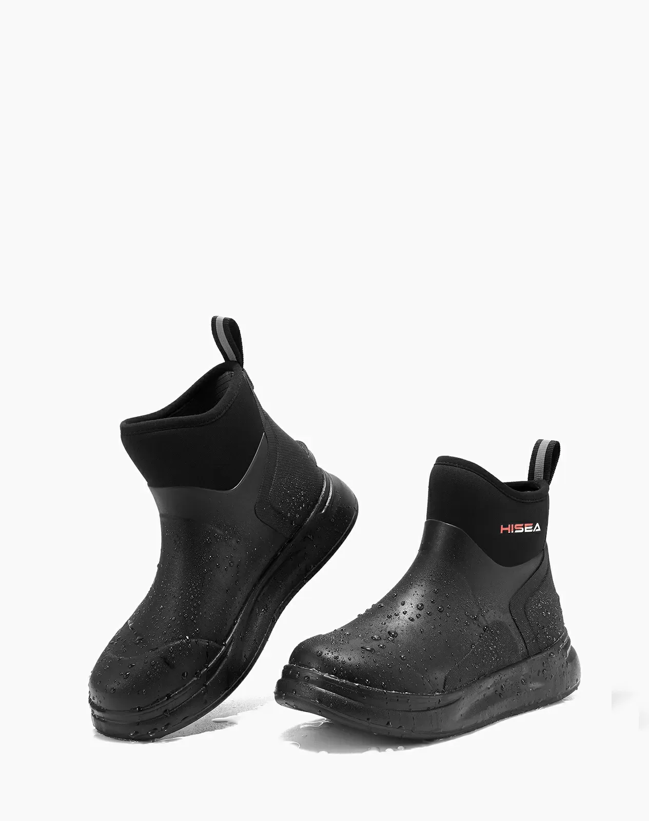 Black Women's Waterproof Insulated Outdoor Rain Boots for XSX65WCP image 4