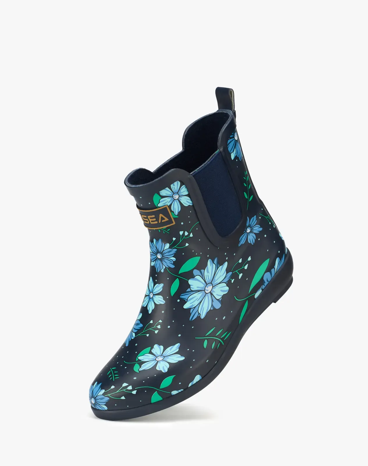 Blue Women's Stylish Ankle Rain Boots for XSX68WCP image 4