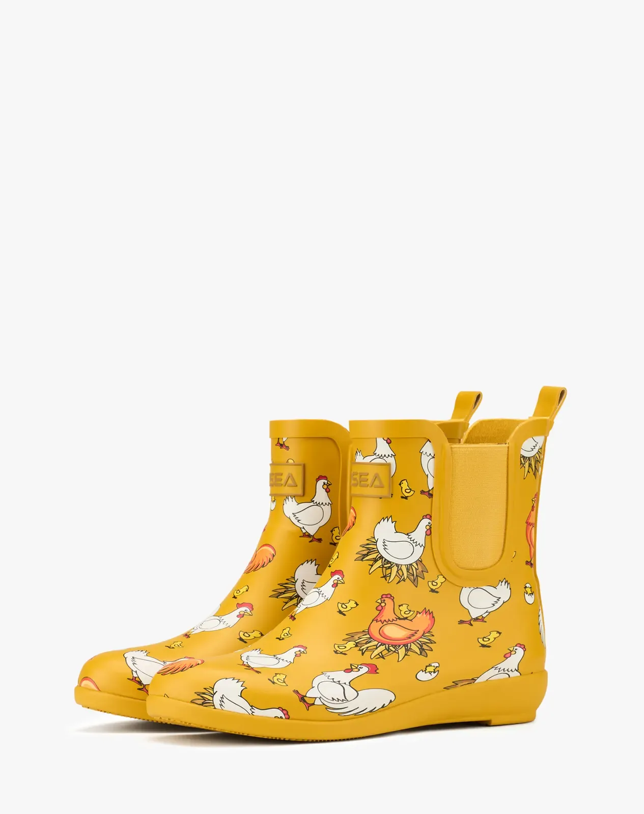 Yellow 1 Women's Stylish Ankle Rain Boots for XSX68WCP image 3