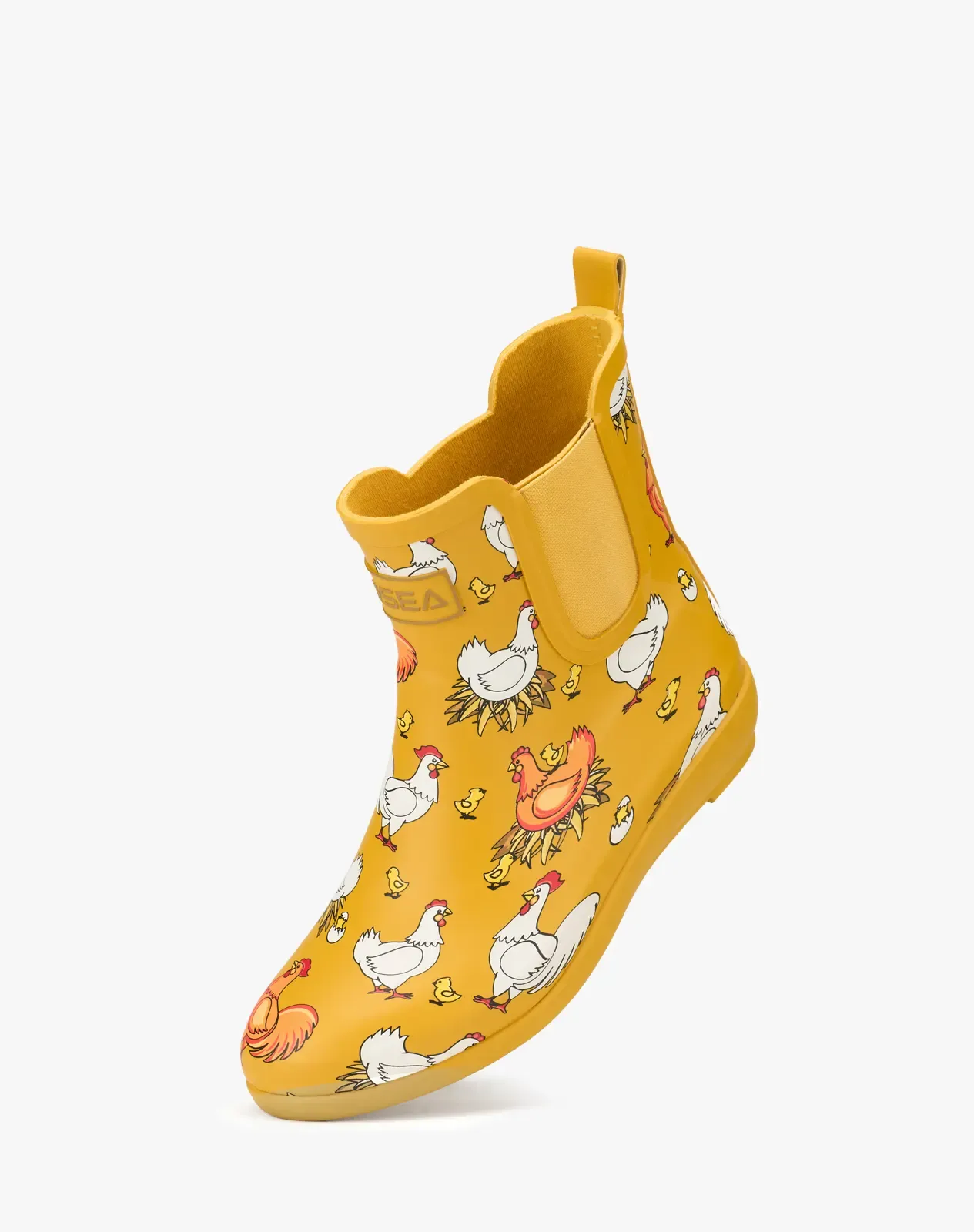 Yellow 1 Women's Stylish Ankle Rain Boots for XSX68WCP image 4